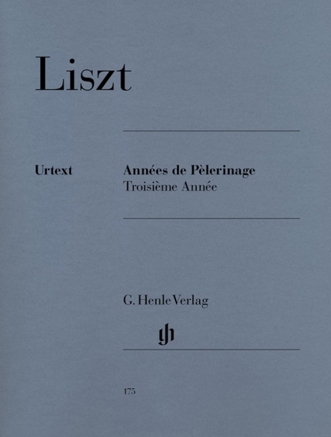 Liszt, Franz - Années de pèlerinage, Troisième Année - 