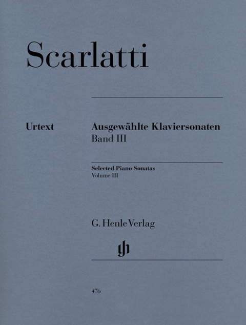 Domenico Scarlatti - Ausgewählte Klaviersonaten, Band III - 