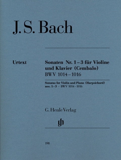 Johann Sebastian Bach - Violinsonaten Nr. 1-3 BWV 1014-1016 - 