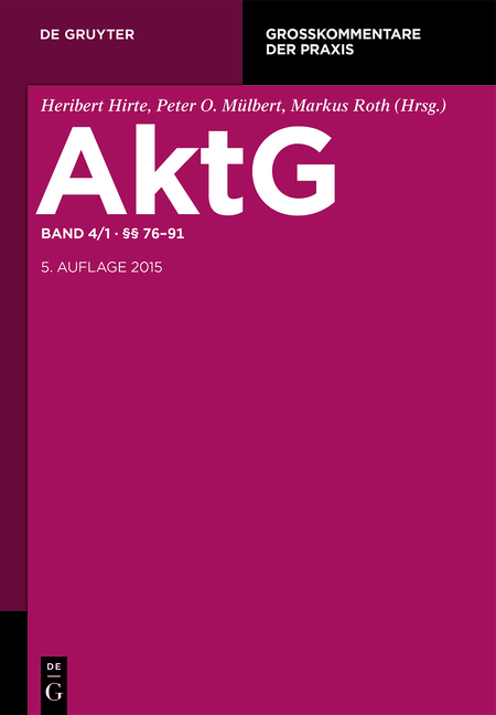 Aktiengesetz / §§ 76-91