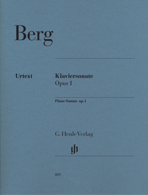 Alban Berg - Klaviersonate op. 1 - 