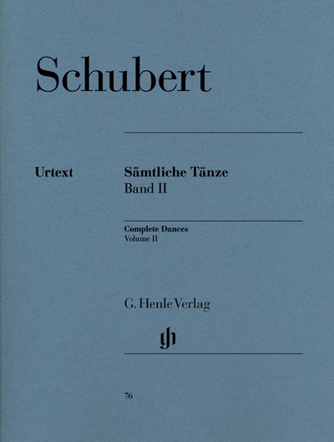 Franz Schubert - Sämtliche Tänze, Band II - 