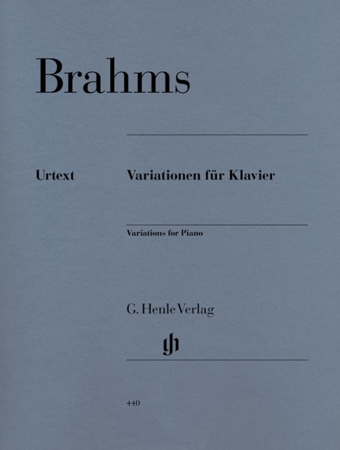 Johannes Brahms - Variationen für Klavier - 