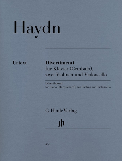 Joseph Haydn - Divertimenti für Klavier (Cembalo) mit zwei Violinen und Violoncello - 