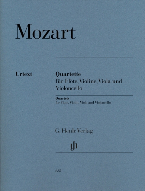 Wolfgang Amadeus Mozart - Flötenquartette für Flöte, Violine, Viola und Violoncello - 