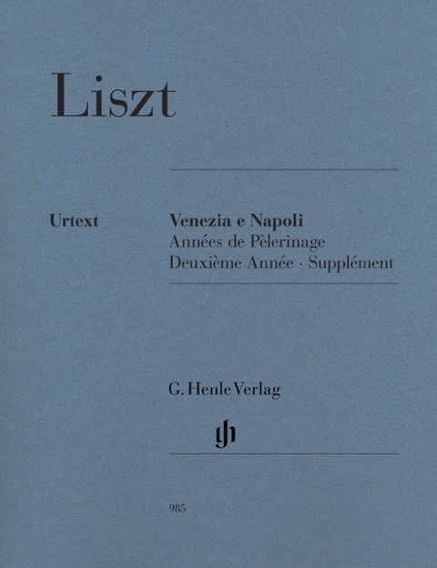 Franz Liszt - Venezia e Napoli - 