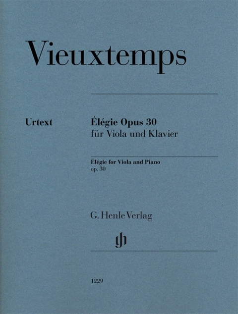 Henry Vieuxtemps - Élégie op. 30 für Viola und Klavier - 