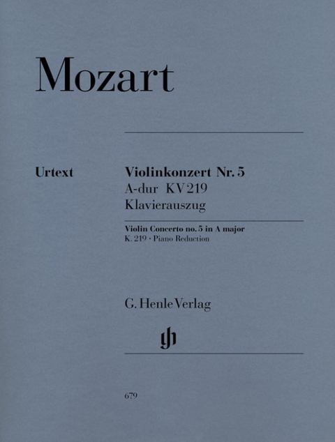 Wolfgang Amadeus Mozart - Violinkonzert Nr. 5 A-dur KV 219 - 