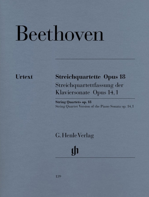 Ludwig van Beethoven - Streichquartette Opus 18 - 