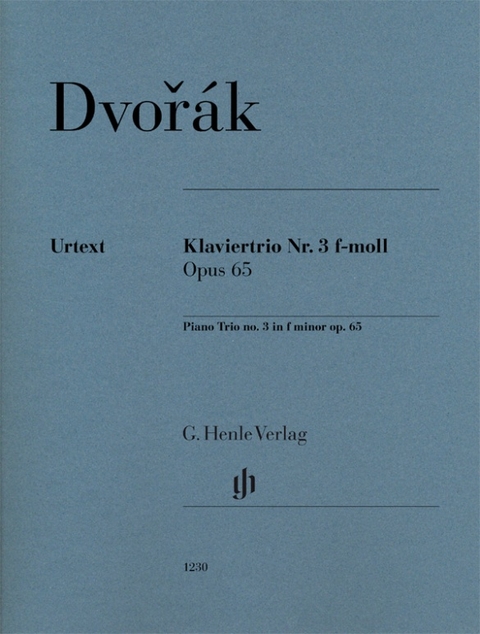 Antonín Dvorák - Klaviertrio Nr. 3 f-moll op. 65 - 