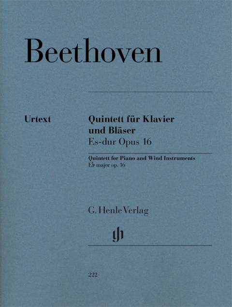 Ludwig van Beethoven - Quintett Es-dur op. 16 für Klavier, Oboe, Klarinette, Horn und Fagott - 