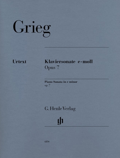 Edvard Grieg - Klaviersonate e-moll op. 7 - 