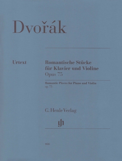 Antonín Dvorák - Romantische Stücke op. 75 für Klavier und Violine - 