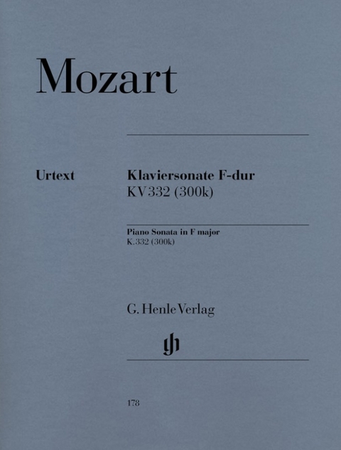 Wolfgang Amadeus Mozart - Klaviersonate F-dur KV 332 (300k) - 