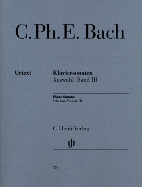 Carl Philipp Emanuel Bach - Klaviersonaten, Auswahl, Band III - 