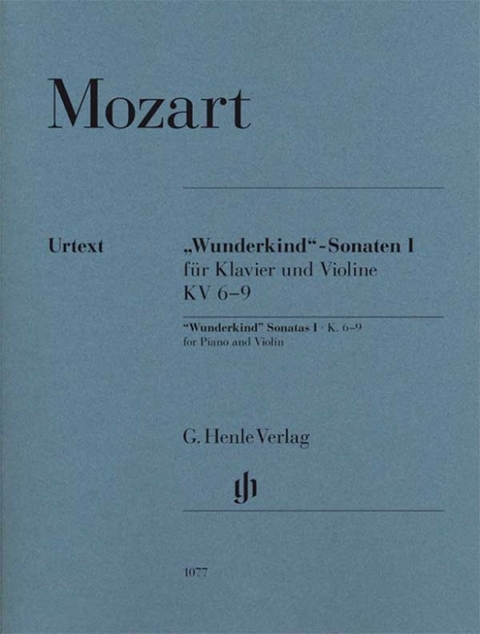 Wolfgang Amadeus Mozart - "Wunderkind"-Sonaten Band I für Klavier und Violine KV 6-9 - 