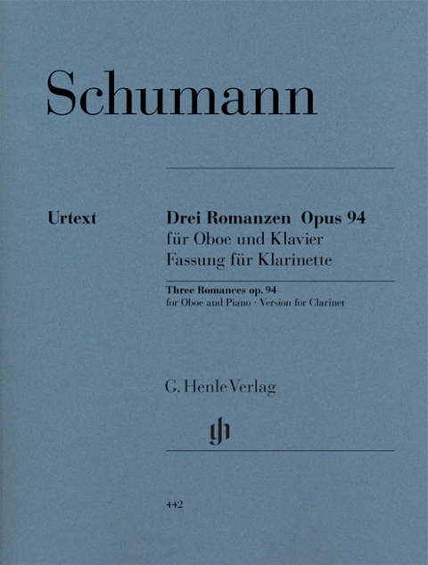 Robert Schumann - Drei Romanzen op. 94 für Oboe und Klavier - 