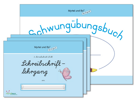 "Myrtel und Bo" - Klasse 1 - Paket: Schreibschriftlehrgang - Heft 1 - 4 - LA