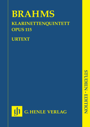 Brahms, Johannes - Klarinettenquintett h-moll op. 115 für Klarinette (A), 2 Violinen, Viola und Violoncello - 