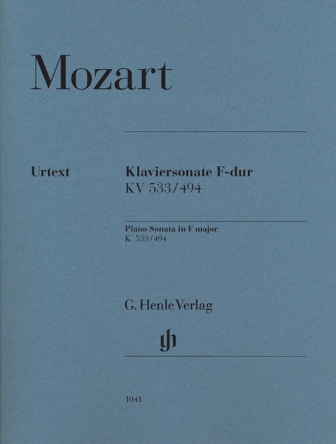 Wolfgang Amadeus Mozart - Klaviersonate F-dur KV 533/494 - 