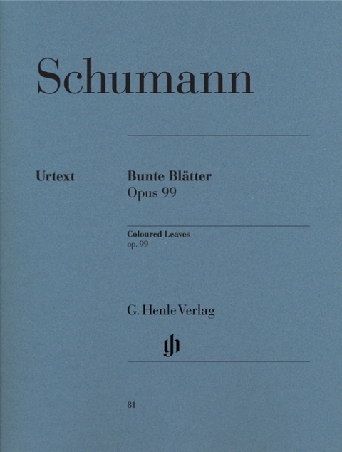 Robert Schumann - Bunte Blätter op. 99 - 