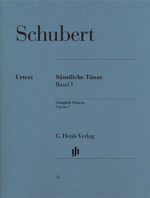 Franz Schubert - Sämtliche Tänze, Band I - 