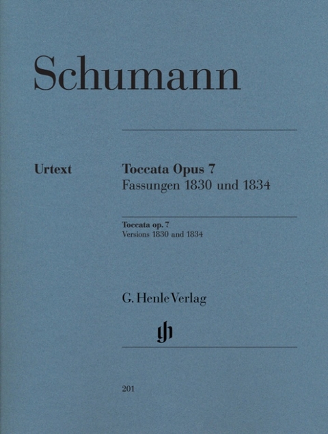 Robert Schumann - Toccata C-dur op. 7, Fassungen 1830 und 1834 - 