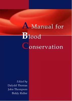 A manual for blood conservation - 