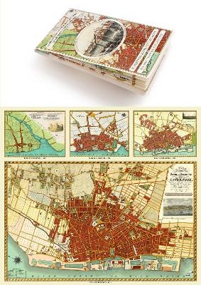 Liverpool 1650 to 1821 - Fold Up Map Containing Town Plans of Liverpool that include Liverpool 1650, 1725, 1795 and Sherwood's plan of Liverpool and Environs 1821 -  Mapseeker Publishing Ltd.