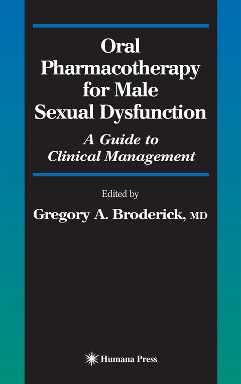 Oral Pharmacotherapy for Male Sexual Dysfunction - 