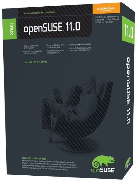 openSUSE Linux 11.0 Box (Deutsch) -  NOVELL