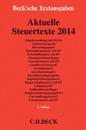 Aktuelle Steuertexte 2014