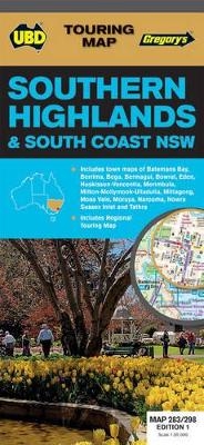 Southern Highlands & South Coast NSW Map 283/298 1st ed -  UBD Gregory's