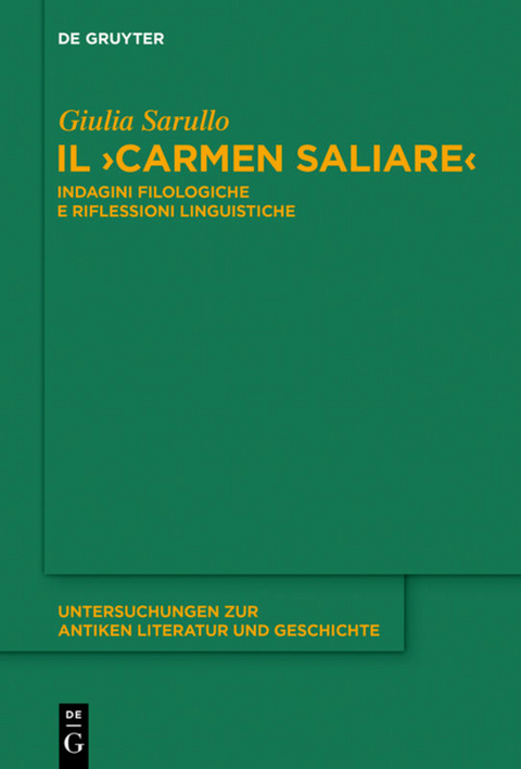 Il "Carmen Saliare" - Giulia Sarullo