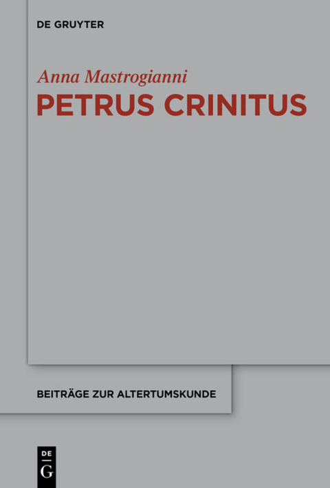 Petrus Crinitus - Anna Mastrogianni