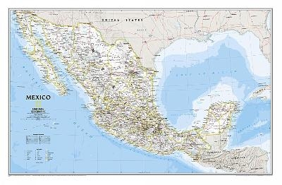 Mexico Classic, Tubed - National Geographic Maps