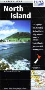 New Zealand North Island Handy Map -  Hema Maps