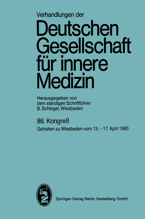 86. Kongreß - Professor Dr. Bernhard Schlegel