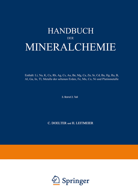 Handbuch der Mineralchemie - 