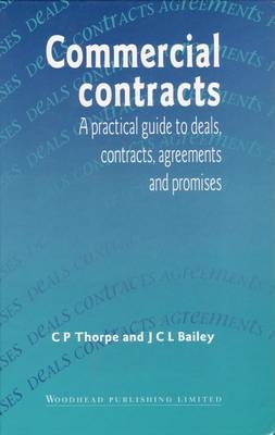 Commercial Contracts -  Thorpe C P Bailey J C L