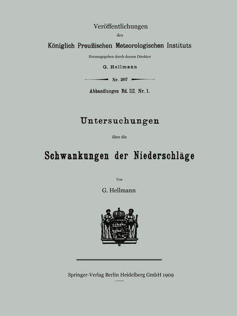 Untersuchungen über die Schwankungen der Niederschläge - Gustav Hellmann