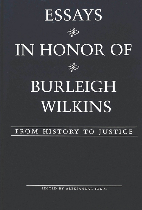 Essays in Honor of Burleigh Wilkins - 