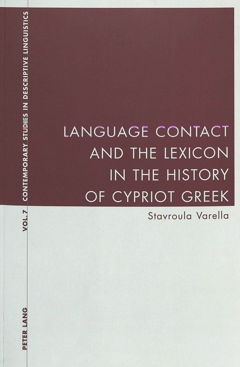 Language Contact and the Lexicon in the History of Cypriot Greek -  Stavroula Varella