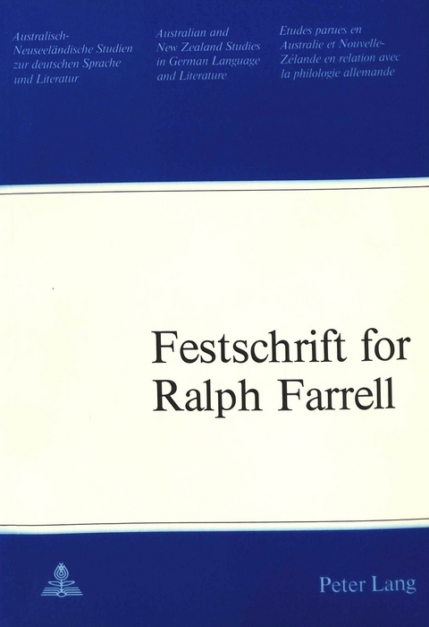 Festschrift for Ralph Farrell - 