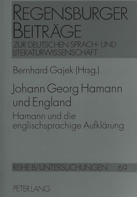 Johann Georg Hamann und England - 