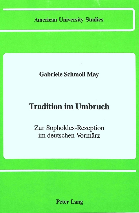 Tradition im Umbruch - Gabriele Schmoll May