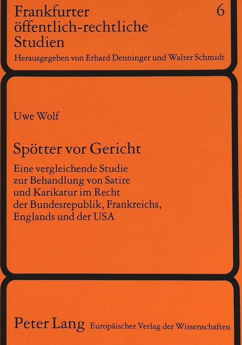 Spötter vor Gericht - Uwe Wolf