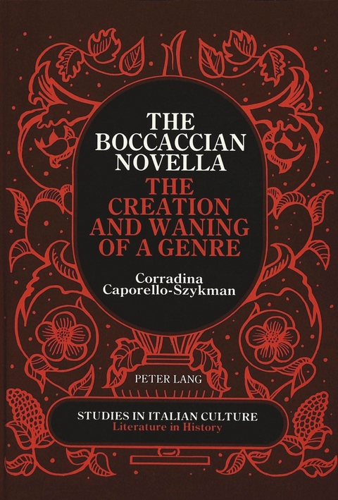 The Boccaccian Novella - Corradina Caporello-Szykman