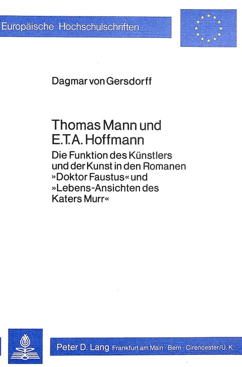 Thomas Mann und E.T.A. Hoffmann - Dagmar von Gersdorff