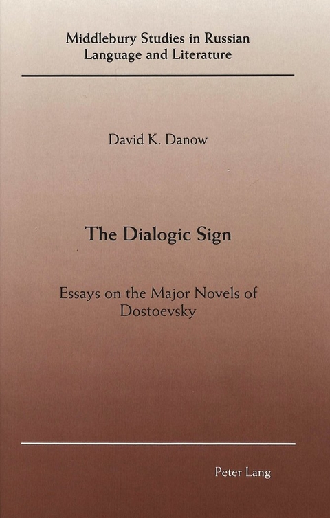 The Dialogic Sign - David K Danow